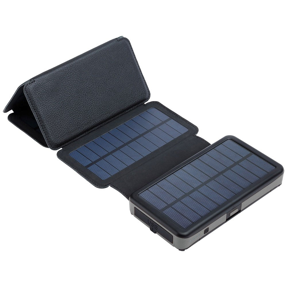 Sandberg 20W Solar Water Resistant PowerBank med 2 x USB-A og 1 x USB-C - 20000mAh - Svart