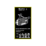 Sandberg Active Survivor Nødradio med 4500mAh Solcellelader & DAB / FM-Radio - Svart