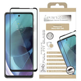 Motorola Moto G51 PANZER Premium Full-Fit Glass - Herdet Glass - Svart Kant