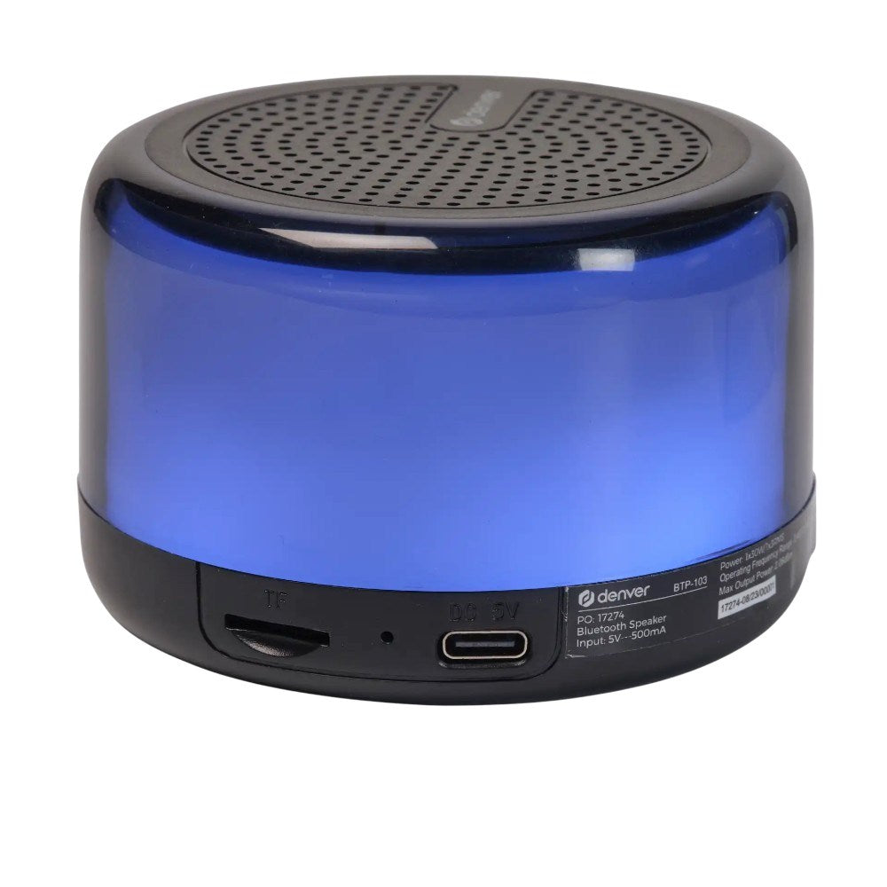 Denver BTP-103 Bluetooth Høyttaler m. Stropp - Svart