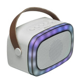 Denver BTM-610 Karaoke Sett m. Bluetooth Høyttaler & Mikrofon - Hvit