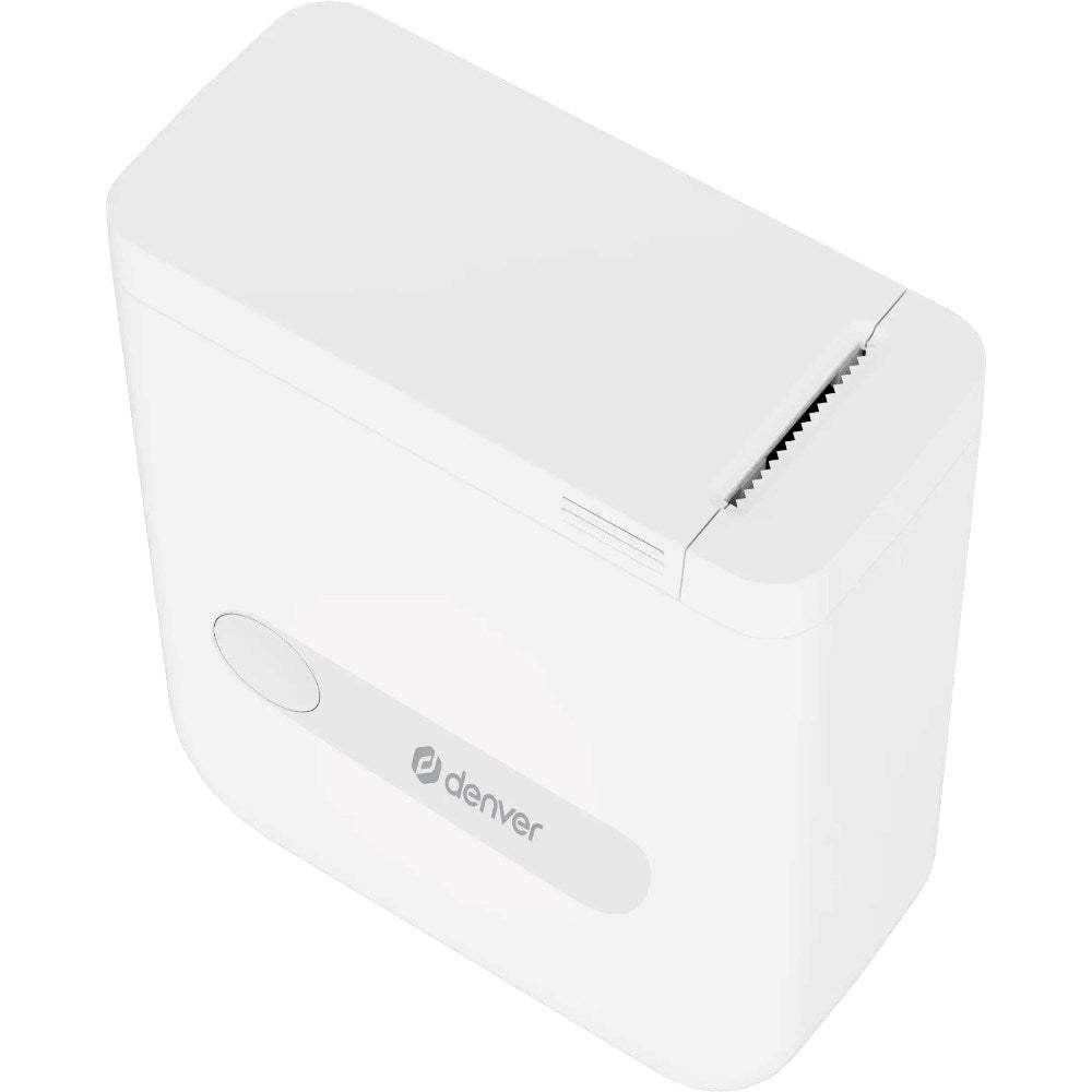Denver MBP-16 Mini Bluetooth Termisk Skriver m. 4x Termisk Klistremerkepapir - Hvit