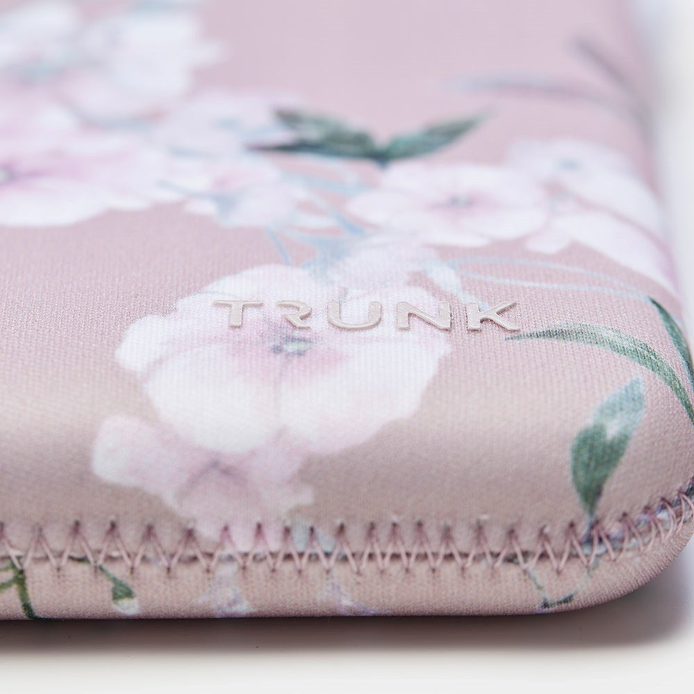 Trunk Neopren Sleeve til Bærbar Laptop 14" (34,5 x 24,5 x 2 cm) - Rose Flower