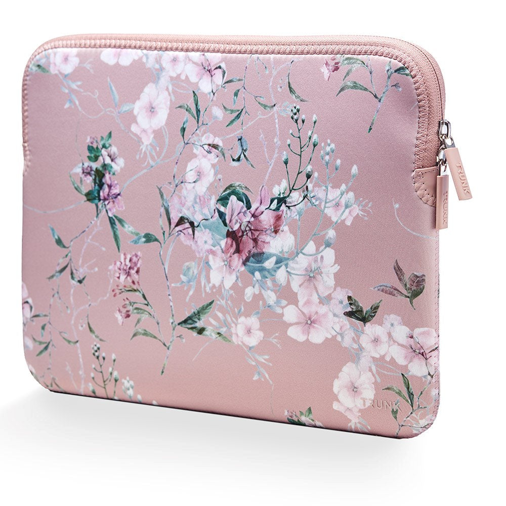 Trunk Neopren Sleeve til Bærbar Laptop 14" (34,5 x 24,5 x 2 cm) - Rose Flower