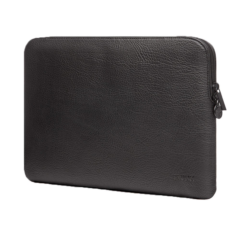 Trunk Vegansk Skinn Sleeve til Macbook 16" (37 x 25,5 x 2 cm) - Black Apple Peel