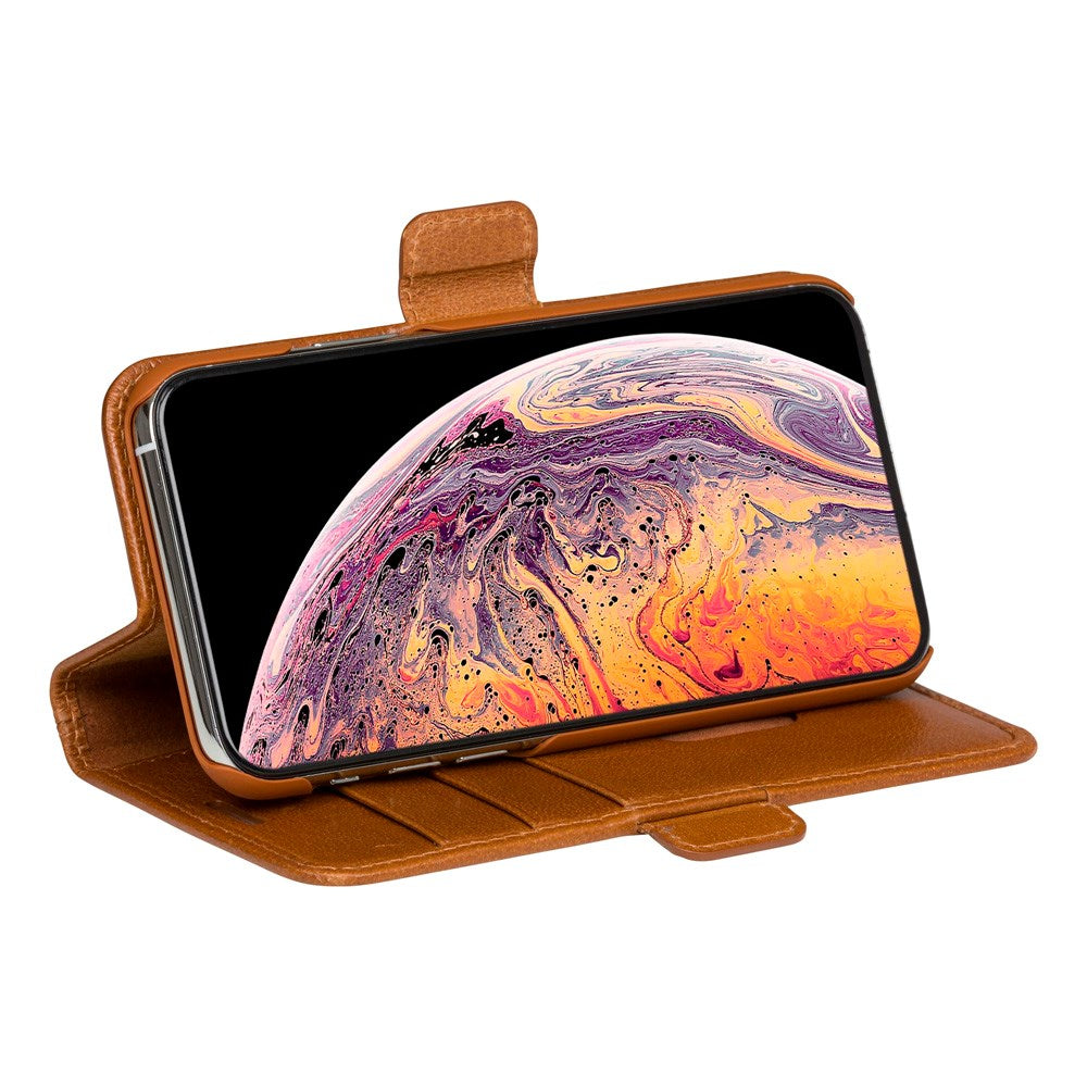 iPhone 11 Pro dbramante1928 Copenhagen Ekte Skinn Flip Deksel m. Lommebok - Tan