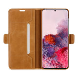 Samsung Galaxy S20 dbramante1928 Copenhagen Slim Ekte Skinn Flip Deksel m. Lommebok - Tan