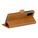 Samsung Galaxy S20 dbramante1928 Copenhagen Slim Ekte Skinn Flip Deksel m. Lommebok - Tan