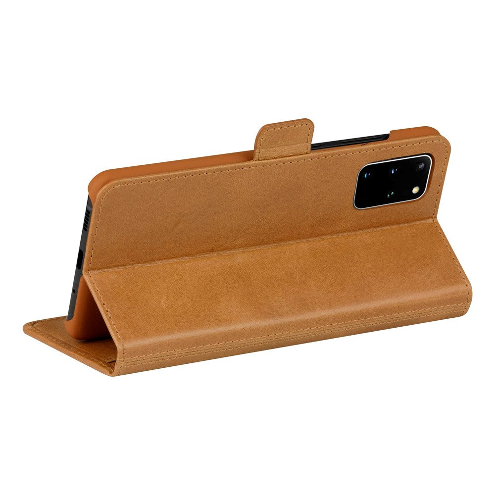 Samsung Galaxy S20+ (Plus) dbramante1928 Copenhagen Slim Ekte Skinn Flip Deksel m. Lommebok - Tan