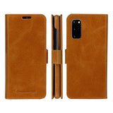 Samsung Galaxy S20 dbramante1928 Lynge 2-i-1 Ekte Skinn Flip Deksel - Tan