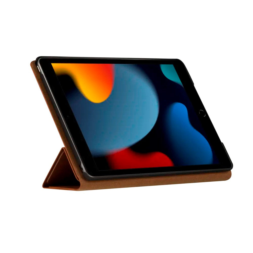 iPad 10.2" (2021 / 2020 / 2019) dbramante1928 Risskov Ekte Skinn Flip Deksel - Tan