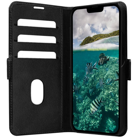 iPhone 14 Plus dbramante1928 Copenhagen Skinn Magnet Flip-Deksel - Black