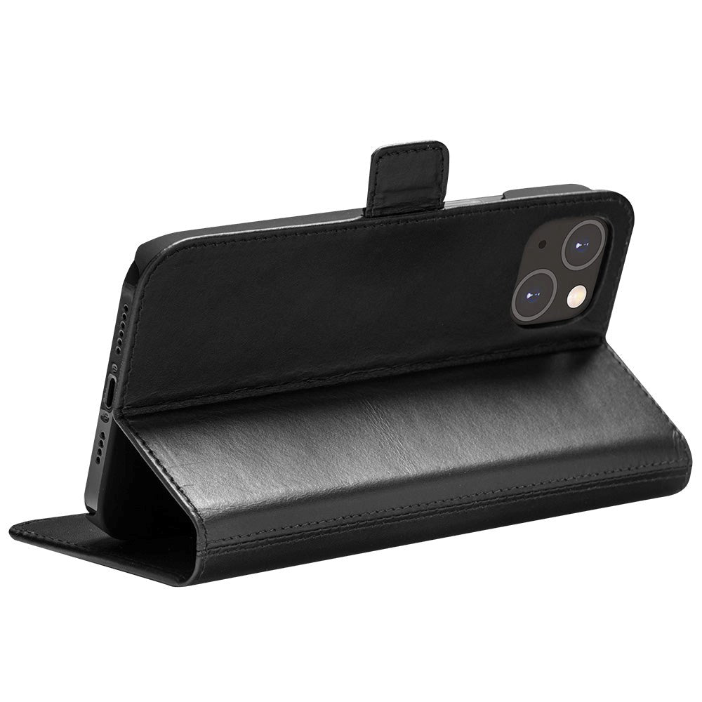 iPhone 14 Plus dbramante1928 Copenhagen Skinn Magnet Flip-Deksel - Black