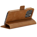 iPhone 14 Pro Max dbramante1928 Copenhagen Skinn Magnet Flip-Deksel - Tan