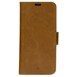 iPhone 14 Pro Max dbramante1928 Copenhagen Skinn Magnet Flip-Deksel - Tan