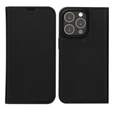 iPhone 14 Pro dbramante1928 Oslo Ultra-Slim PU Skinn Flip Deksel med Lommebok - Svart