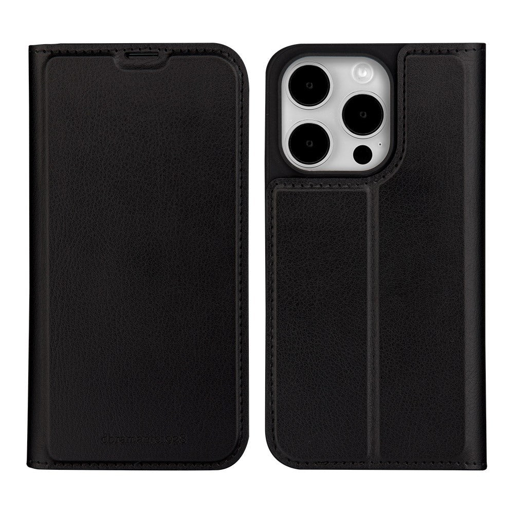 iPhone 15 Pro dbramante1928 Oslo Ultra-Slim Kunstskinn Deksel m. Lommebok - Black