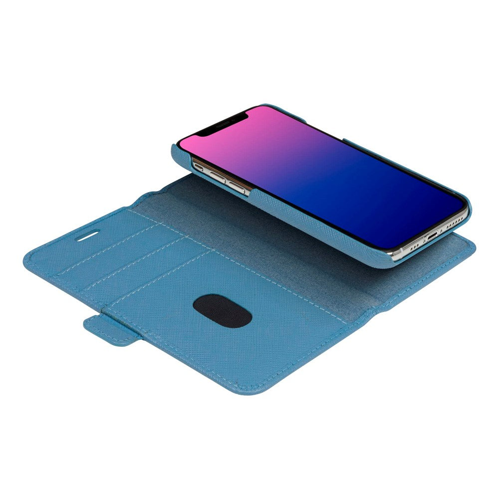 iPhone 11 Pro dbramante1928 New York 2-i-1 Ekte Skinn Flip Deksel - Nightfall Blue