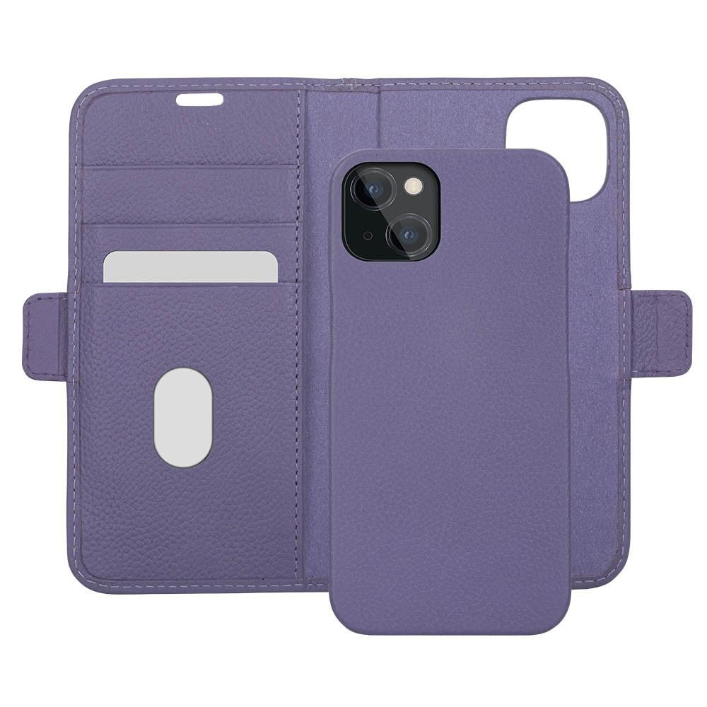 iPhone 13 Mini dbramante1928 New York Magnetisk Ekte Skinn Flip Deksel m. Lommebok - Daybreak Purple