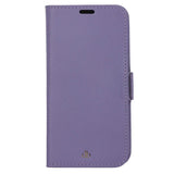 iPhone 13 Pro Max dbramante1928 New York Magnetisk Ekte Skinn Flip Deksel m. Lommebok - Daybreak Purple