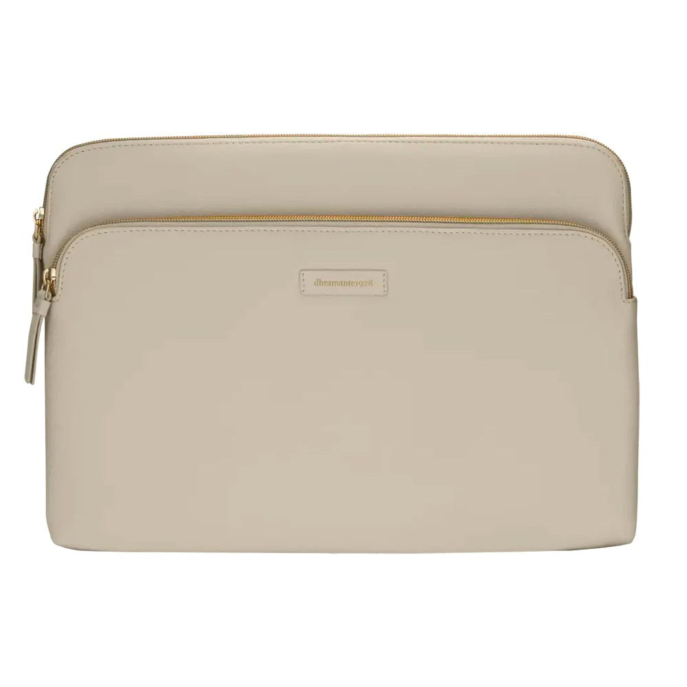 dbramante1928 Paris Plus MacBook 14" (34 x 24,5 x 25 CM) Sleeve i Ekte Skinn - Sand Dune