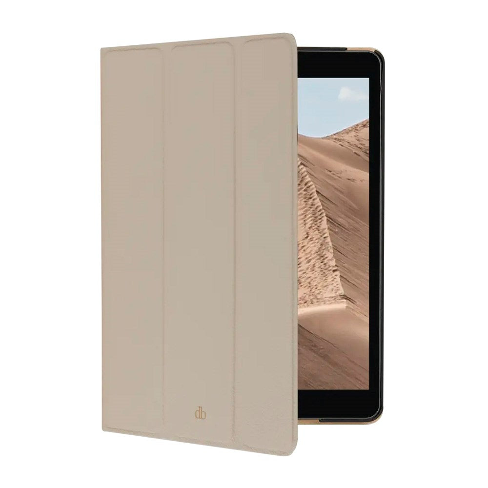 iPad 10.2" (2021 / 2020 / 2019) dbramante1928 Milan Ekte Skinn Flip Deksel - Sand Dune