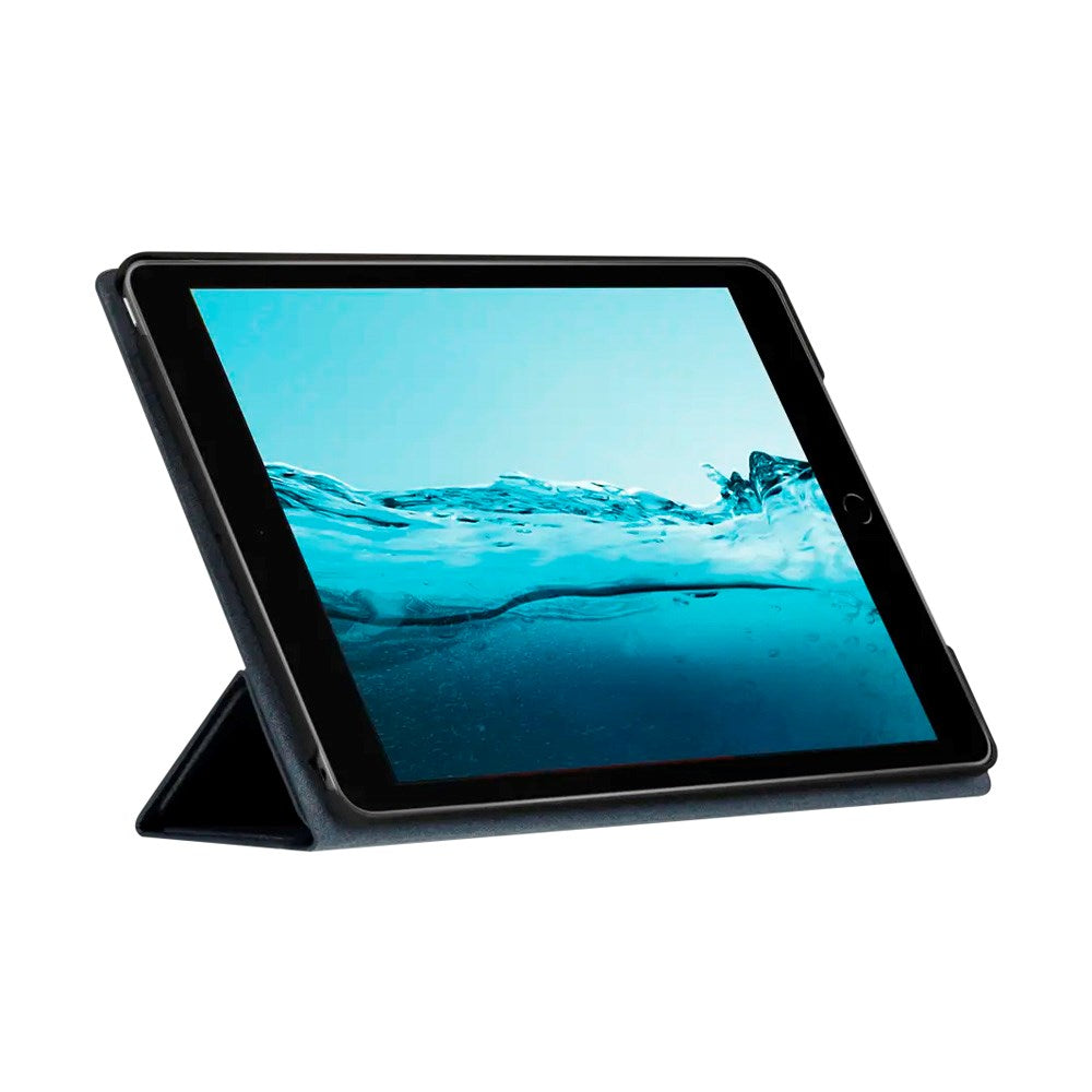 iPad 10.2" (2021 / 2020 / 2019) dbramante1928 Milan Ekte Skinn Flip Deksel - Pacific Blue