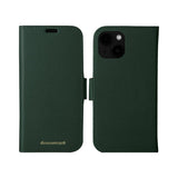 iPhone 15 Plus dbramante1928 New York 2-i-1 Ekte Skinn Flip Deksel - Evergreen