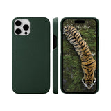 iPhone 15 Pro Max dbramante1928 New York 2-i-1 Ekte Skinn Flip Deksel - Evergreen