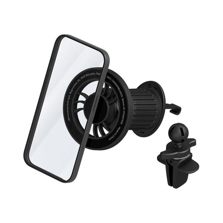 dbramante1928 Magnetisk Mobilholder for Bil - Luftventilfeste - MagSafe Kompatibel - Svart