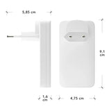 dbramante1928 Slim Vegglader m. 1x USB-C 65W & 1x USB-A 30W - Hvit