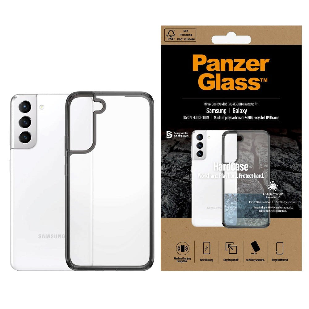 Samsung Galaxy S22+ (Plus) PanzerGlass HardCase Antibakteriel Deksel - Svart