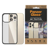 iPhone 14 Pro Max Deksel PanzerGlass AntiBacterial ClearCase - Svart Kant