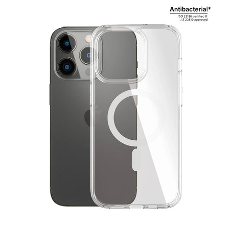 iPhone 14 Pro Deksel PanzerGlass HardCase AntiBacterial - MagSafe-kompatibel - Gjennomsiktig