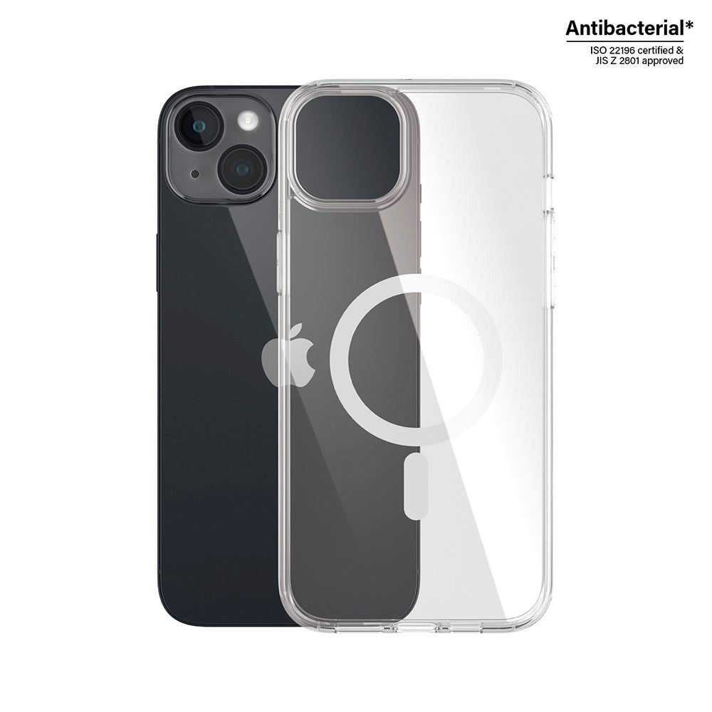 iPhone 14 Plus Deksel PanzerGlass HardCase AntiBacterial - MagSafe-kompatibel - Gjennomsiktig