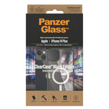 iPhone 14 Plus Deksel PanzerGlass AntiBacterial ClearCase - MagSafe-kompatibel - Svart Kant