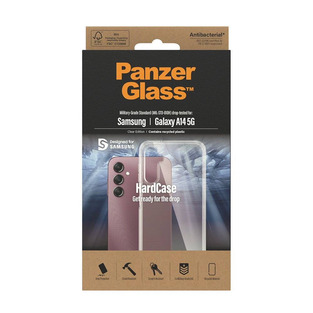 Samsung Galaxy A14 (5G) Deksel PanzerGlass HardCase AntiBacterial - Gjennomsiktig