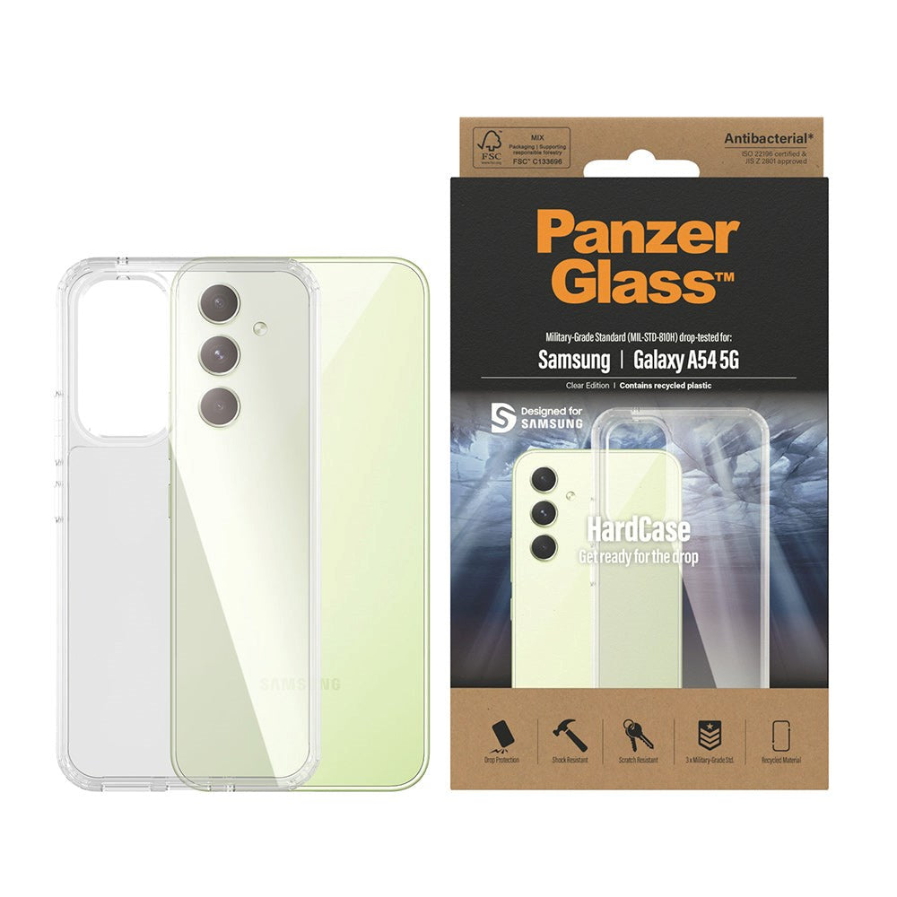 Samsung Galaxy A54 (5G) Deksel PanzerGlass HardCase AntiBacterial - Gjennomsiktig