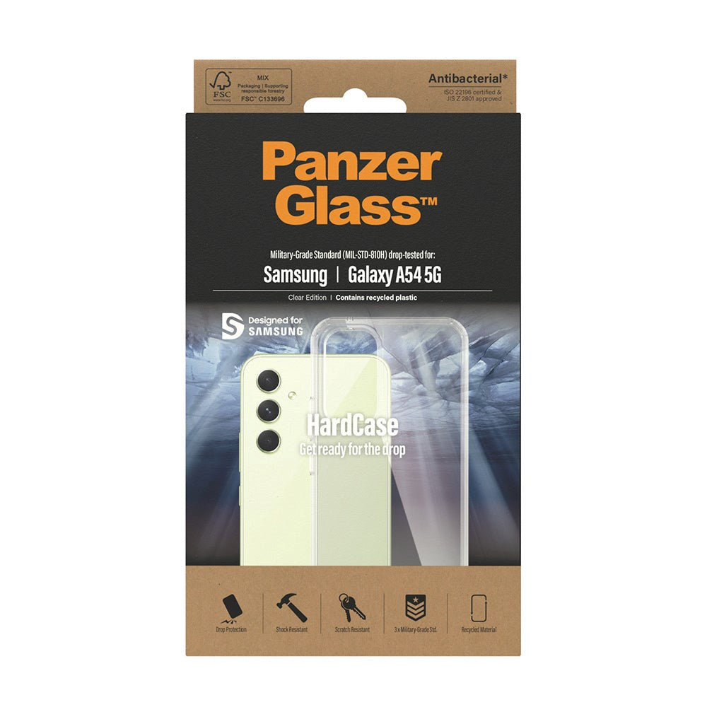 Samsung Galaxy A54 (5G) Deksel PanzerGlass HardCase AntiBacterial - Gjennomsiktig