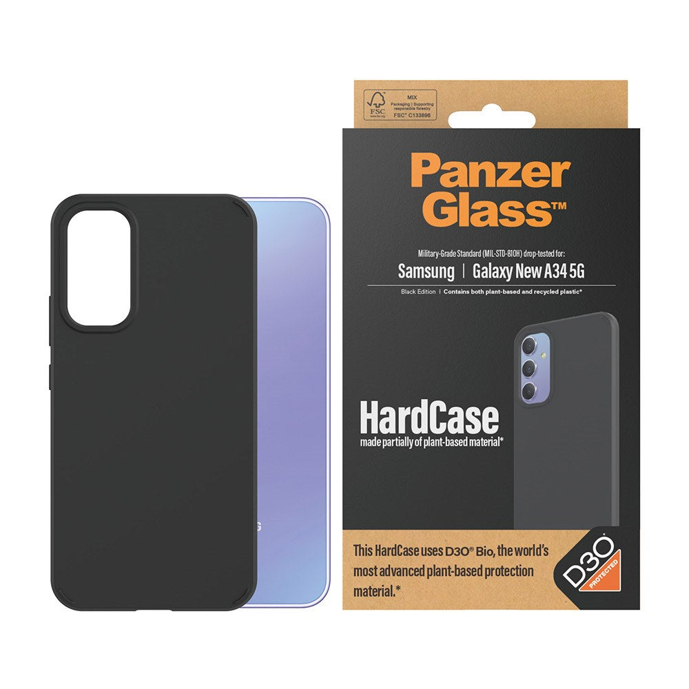 Samsung Galaxy A35 (5G) Deksel PanzerGlass D3O Bio HardCase - Svart