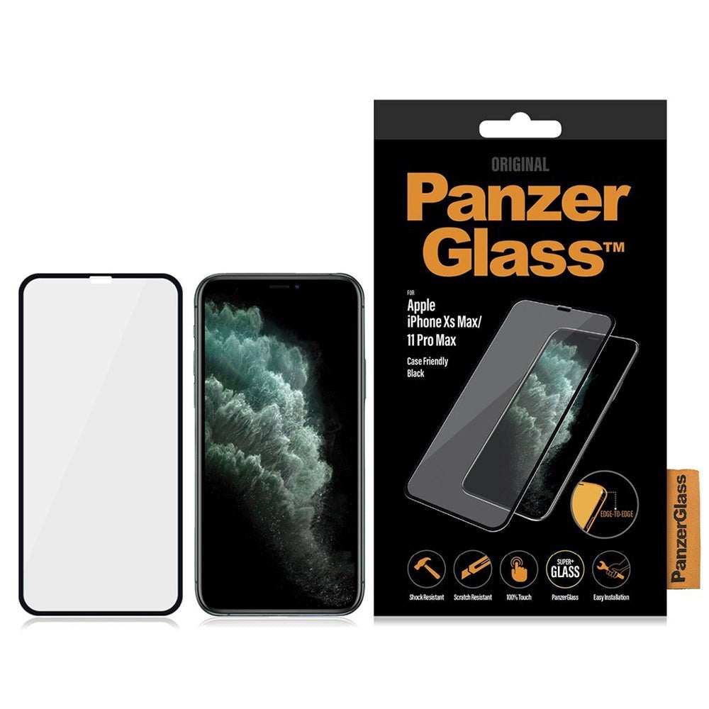 iPhone 11 Pro Max / Xs Max PanzerGlass Edge-To-Edge Skjermbeskytter - Case Friendly - Svart