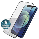 PanzerGlass iPhone 12 Mini AntiBacterial Edge-To-Edge Skjermbeskytter - Case Friendly - Svart Kant