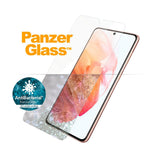 Samsung Galaxy S21 PanzerGlass AntiBacterial Edge-to-Edge Ultrasonic Fingerprint Beskyttelsesglas - Case Friendly - Gjennomsiktig