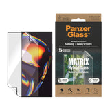 Samsung Galaxy S23 Ultra PanzerGlass Matrix Hybrid Glass AntiBacterial Ultra Wide Fit Skjermbeskyttelse - AlignerKit - Platinum Strength -  Transparent