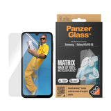 Samsung Galaxy A15 / A15 (5G) PanzerGlass Matrix AntiBacterial Ultra Wide Fit Skjermbeskyttelse - AlignerKit - Platinum Strength -  Gjennomsiktig