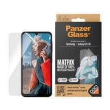 Samsung Galaxy A25 (5G) PanzerGlass Matrix AntiBacterial Ultra Wide Fit Skjermbeskyttelse - AlignerKit - Platinum Strength -  Gjennomsiktig