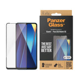 Xiaomi Poco C65 / Redmi 13C PanzerGlass Ultra Wide Fit Skjermbeskyttelsesglass - Platinum Strength - Svart Kant