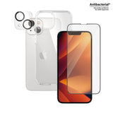 iPhone 14 PanzerGlass 3-i-1 Bundle med EasyAligner - Beskyttelseglass (UWF) / Deksel / Kamerabeskyttelse - Gjennomsiktig