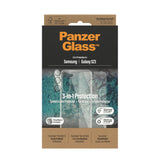 Samsung Galaxy S23 PanzerGlass 3-i-1 Bundle med EasyAligner - Beskyttelseglass (UWF) / Deksel / Kamerabeskyttelse - Gjennomsiktig