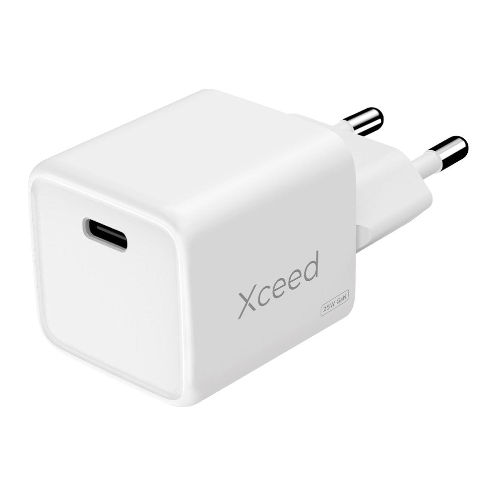 Xceed 25W GaN Vegglader med USB-C - Hvit